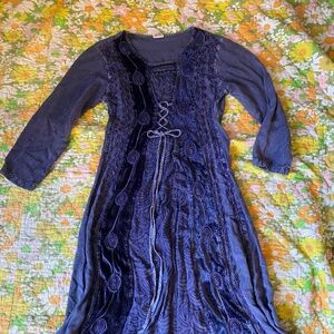 90’s Whimsigoth/Ren Faire Maxi Dress